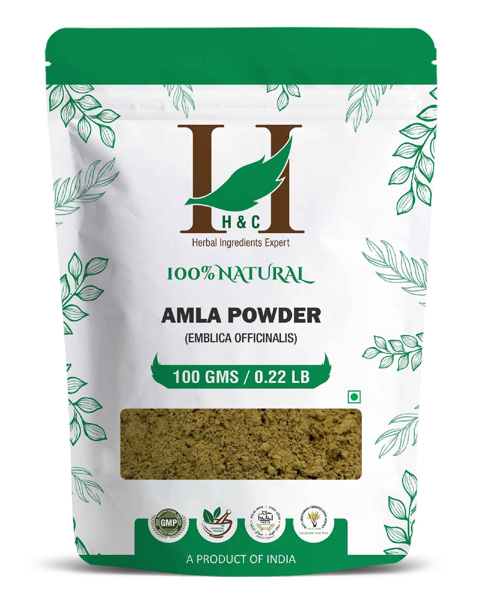 H&C Natural Amla Powder 100gm - Hair Growth & Immunity Booster - Health N Wellness Shop