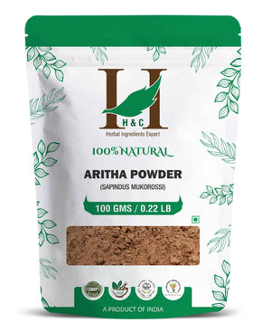 H&C Natural Aritha Powder 100gm - Natural Hair & Skin Cleanser - Health N Wellness Shop