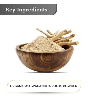 Just Jaivik Organic Ashwagandha Powder 100gm - Stress Relief - Health N Wellness Shop