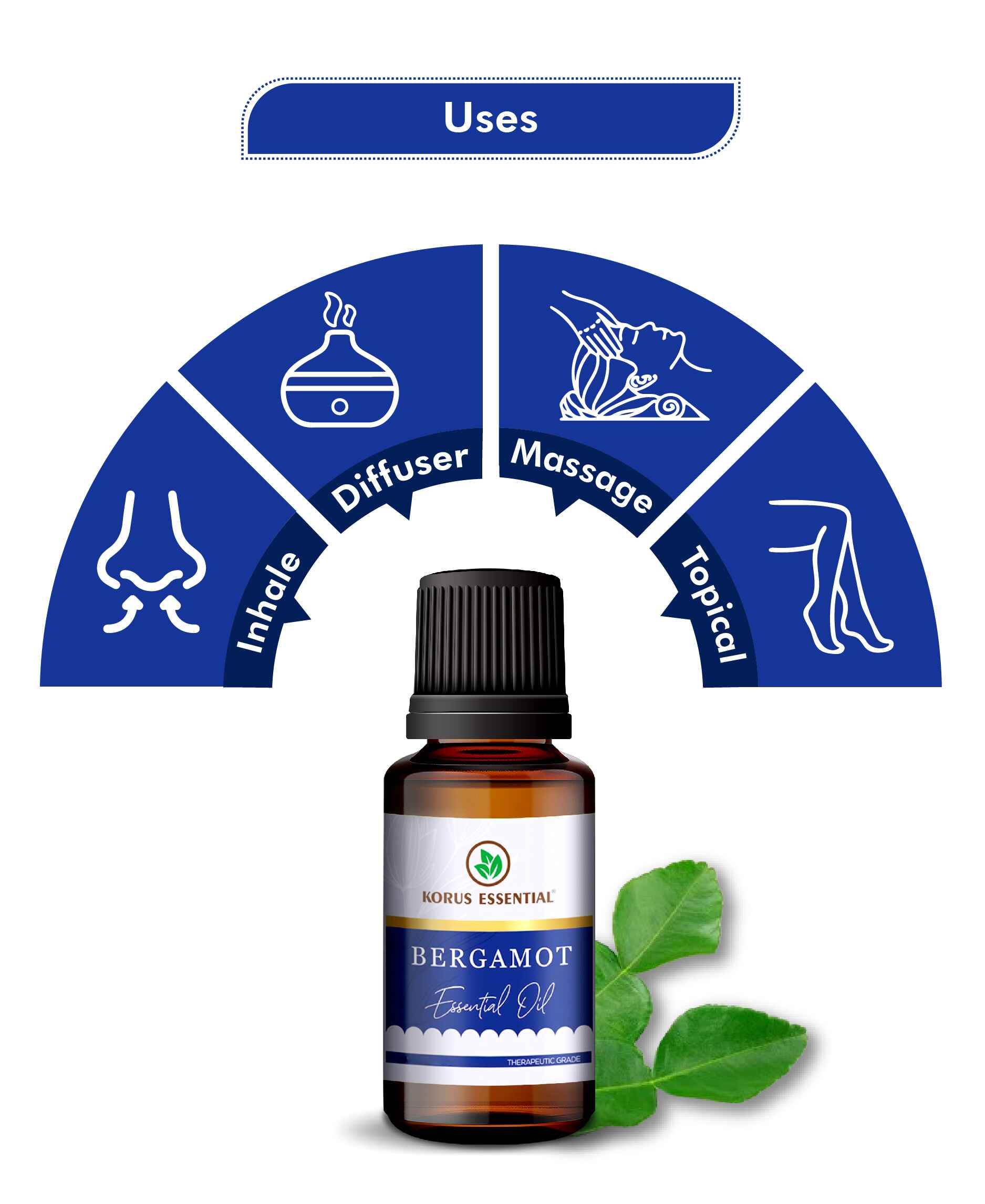 Korus Bergamot Essential Oil – Best Essential Oil for Stress Relief & Glowing Skin - Health N Wellness Shop