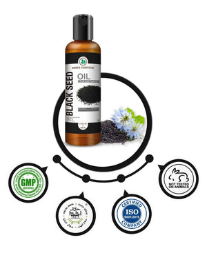 Premium Organic Black Seed Oil for Hair, Skin & Immune Support | Cold Pressed Nigella Sativa - Health N Wellness Shop