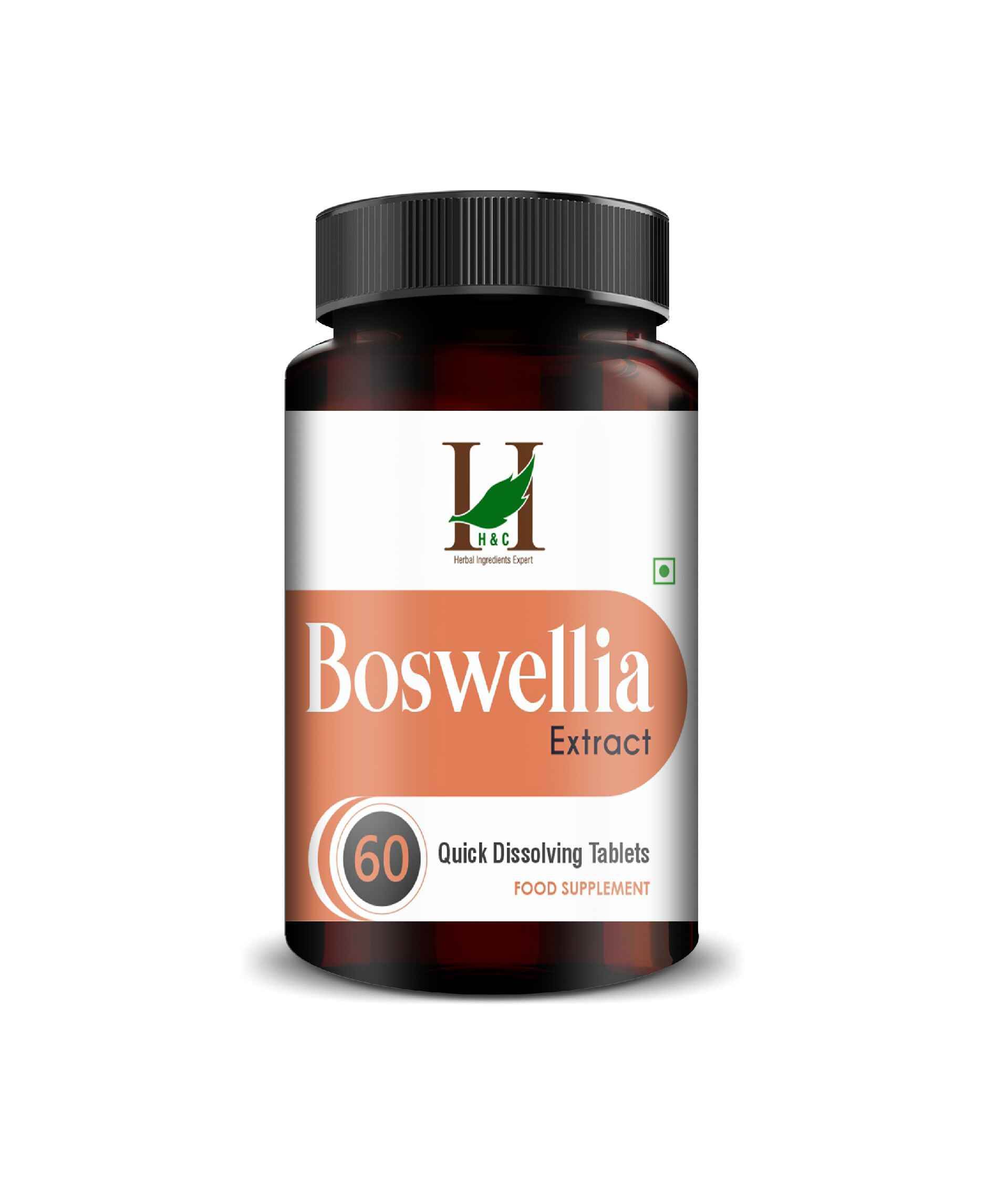 Boswellia Extract Quick Dissolving Tablets - Natural Joint Pain Relief & Anti - Inflammatory Support | 60 Count - Health N Wellness Shop