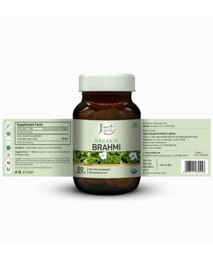 Just Jaivik Organic Brahmi Tablets for Memory & Mental Clarity | Ayurvedic Brain Tonic - Health N Wellness Shop