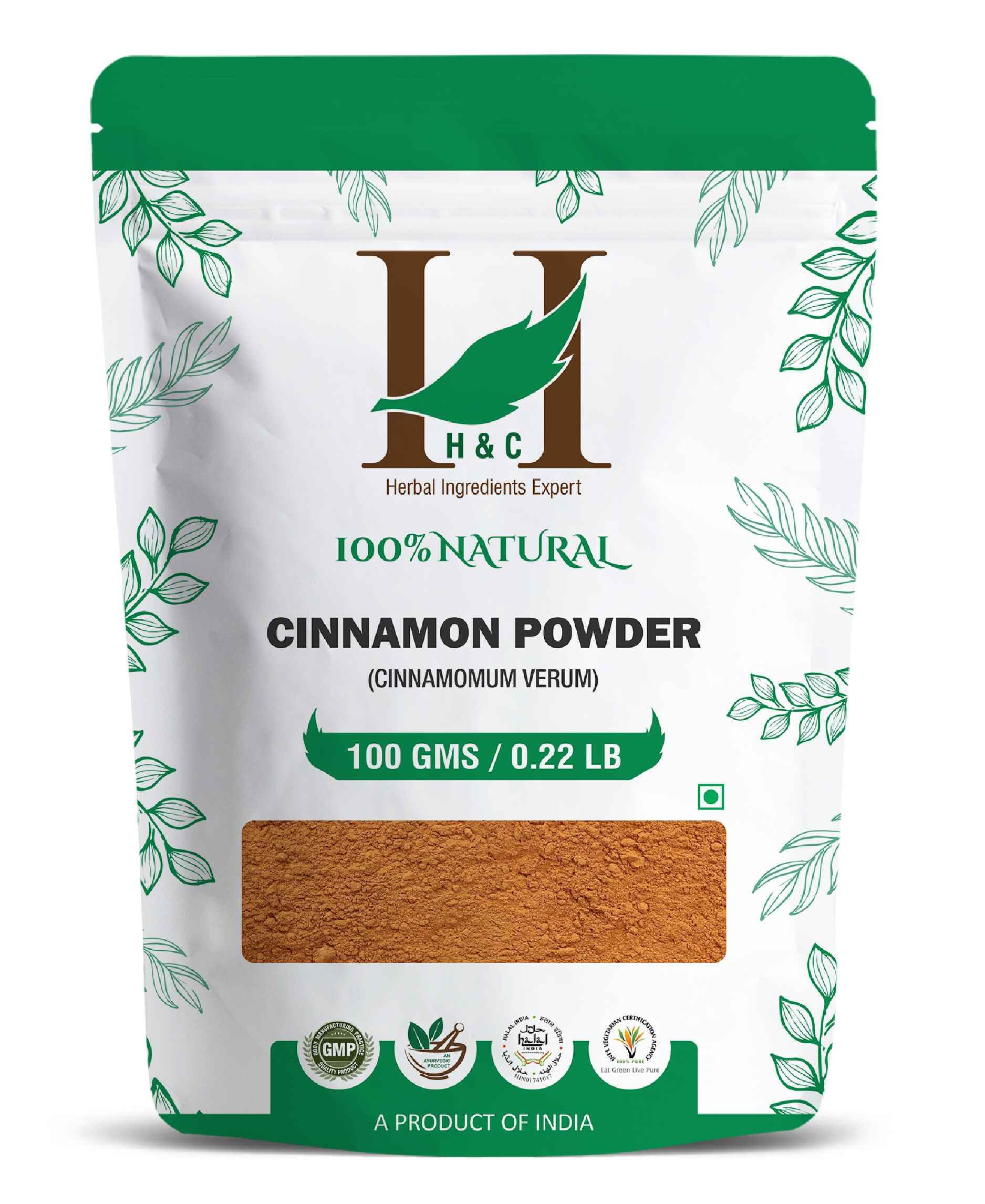 H&C Natural Cinnamon Powder 100gm - Blood Sugar Support & Metabolism Boost - Health N Wellness Shop