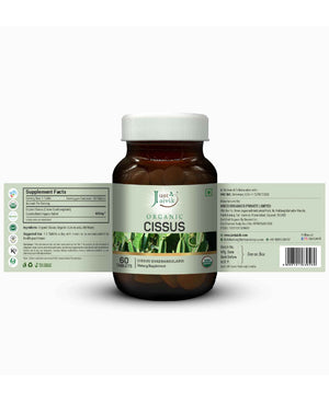 Just Jaivik Organic Cissus Tablets for Bone Health, Weight Loss & Joint Support - Health N Wellness Shop