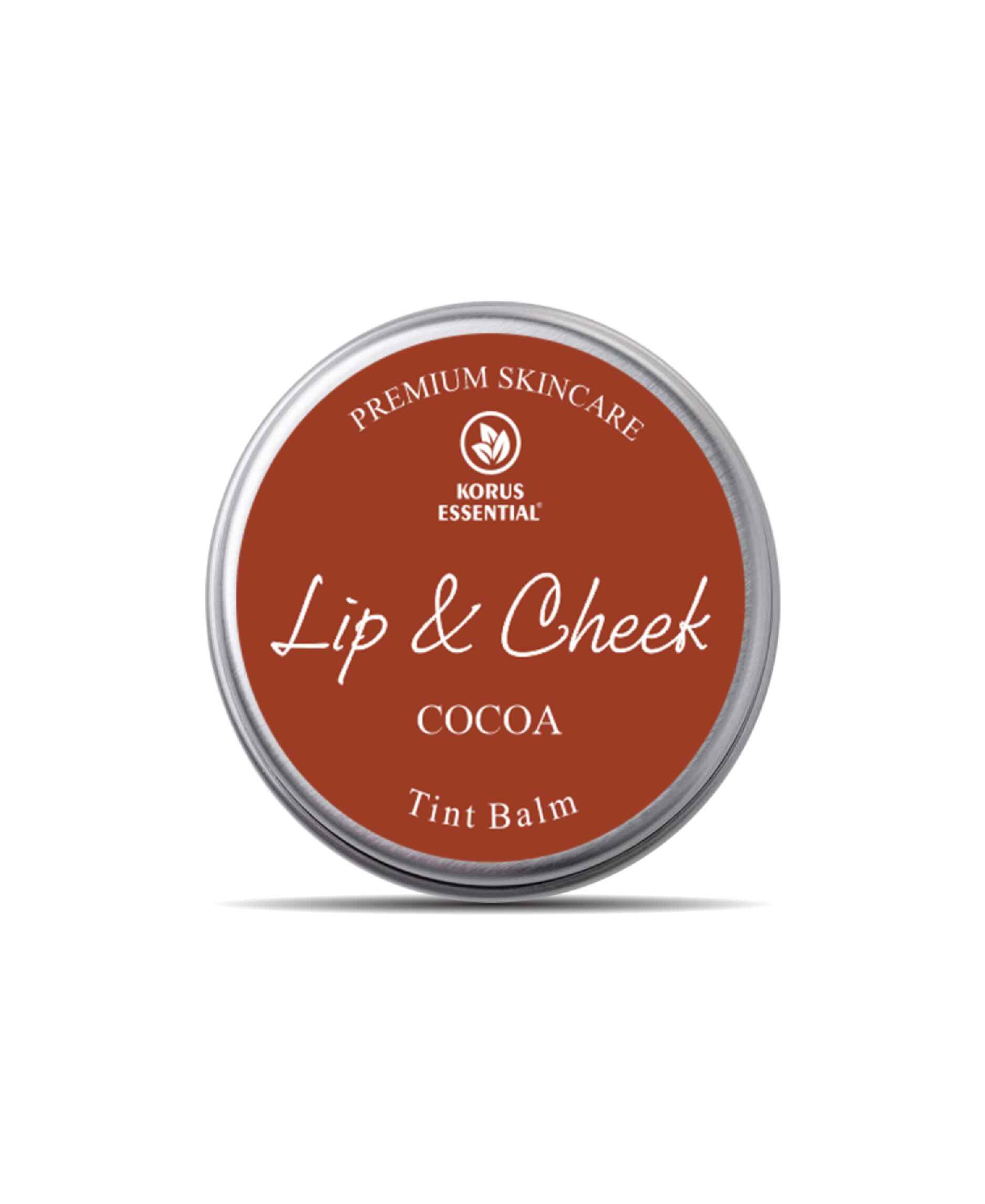 Korus Essential Cocoa Lip & Cheek Tint Balm 8gm - Natural 2 - in - 1 Makeup - Health N Wellness Shop