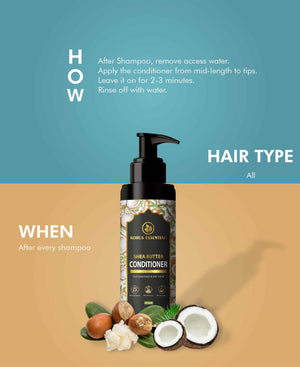 Korus Essential Shea Butter Conditioner with Coconut Protein for Damaged & Dry Hair - 200ml - Health N Wellness Shop