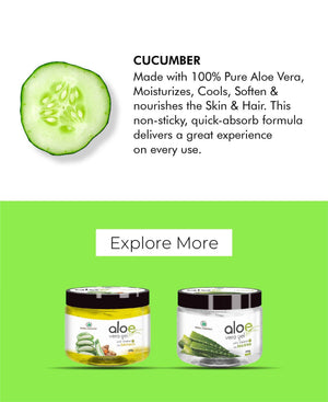 Korus Essential Aloe Vera Gel 200gm - Cucumber & Vitamin E - Health N Wellness Shop