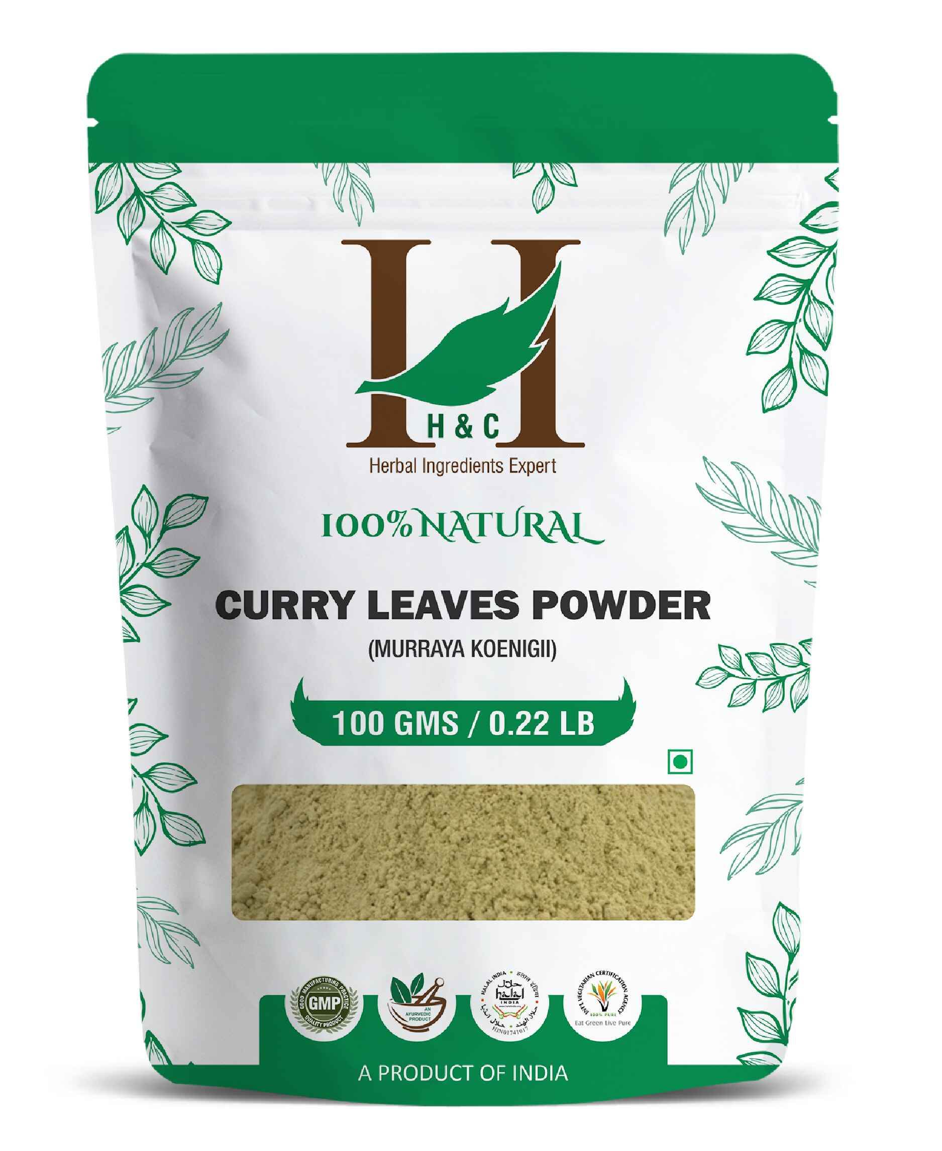 H&C Natural Curry Leaves Powder 100gm - Hair Growth & Wellness - Health N Wellness Shop