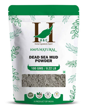 H&C Natural Dead Sea Mud Powder 100gm - Mineral - Rich Detox & Rejuvenation - Health N Wellness Shop