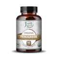 Just Jaivik Organic Fenugreek Caplets – Natural Organic Supplement for Digestion, Blood Sugar, Hormone Balance & Antioxidant Support - Health N Wellness Shop