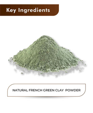 H&C Natural French Green Clay Powder 100gm - Deep Detox & Purify - Health N Wellness Shop