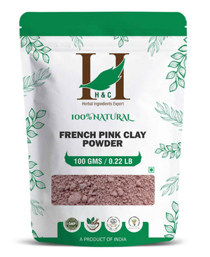 H&C Natural French Pink Clay Powder 100gm - Gentle Glow & Balance - Health N Wellness Shop