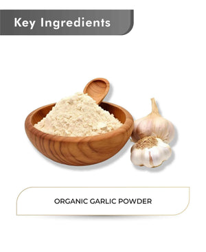 Just Jaivik Organic Garlic Powder 100g - Heart Health & Immunity - Health N Wellness Shop