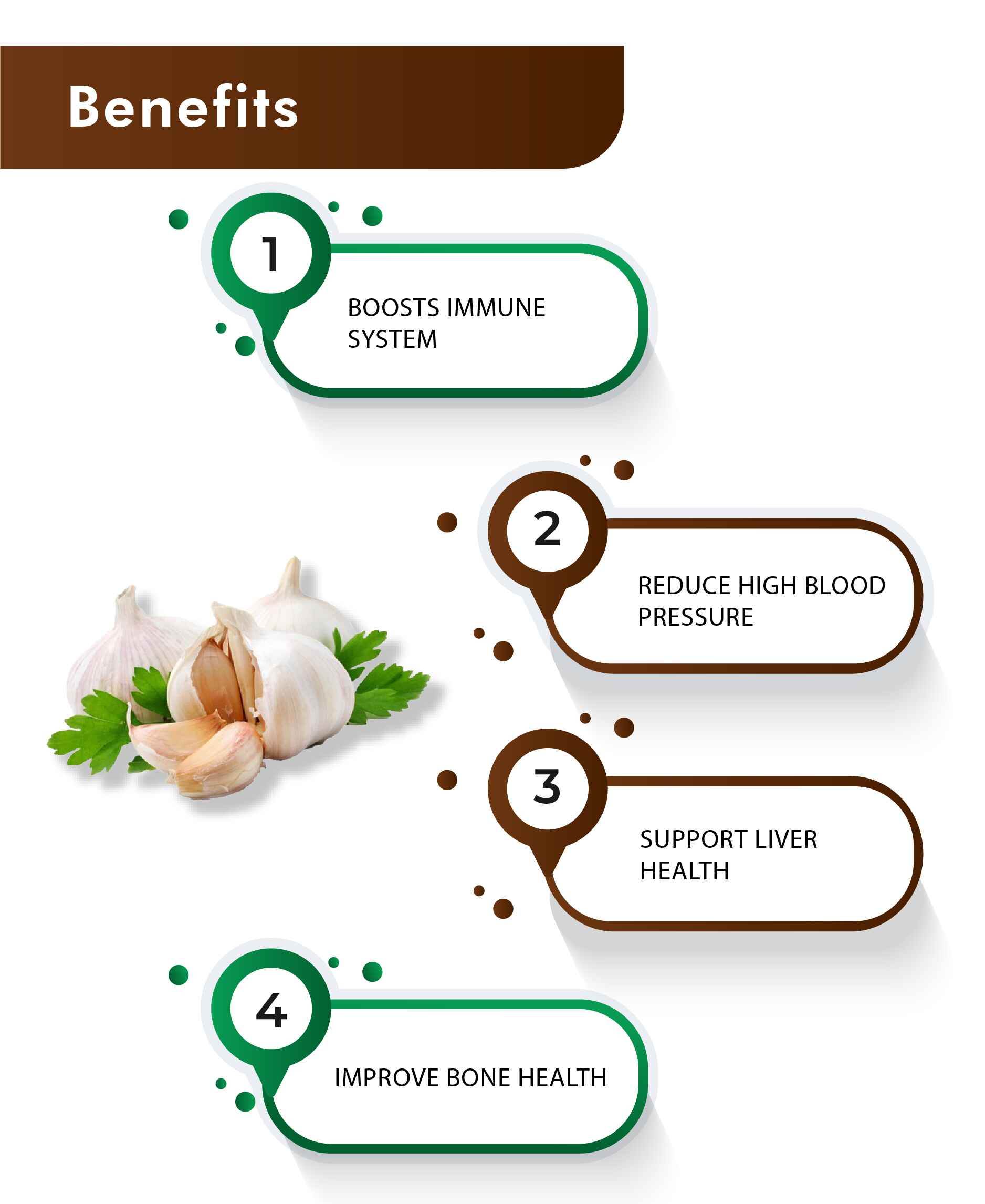 H&C Natural Garlic Tablet 350mg - Heart Health & Immunity Support - Health N Wellness Shop