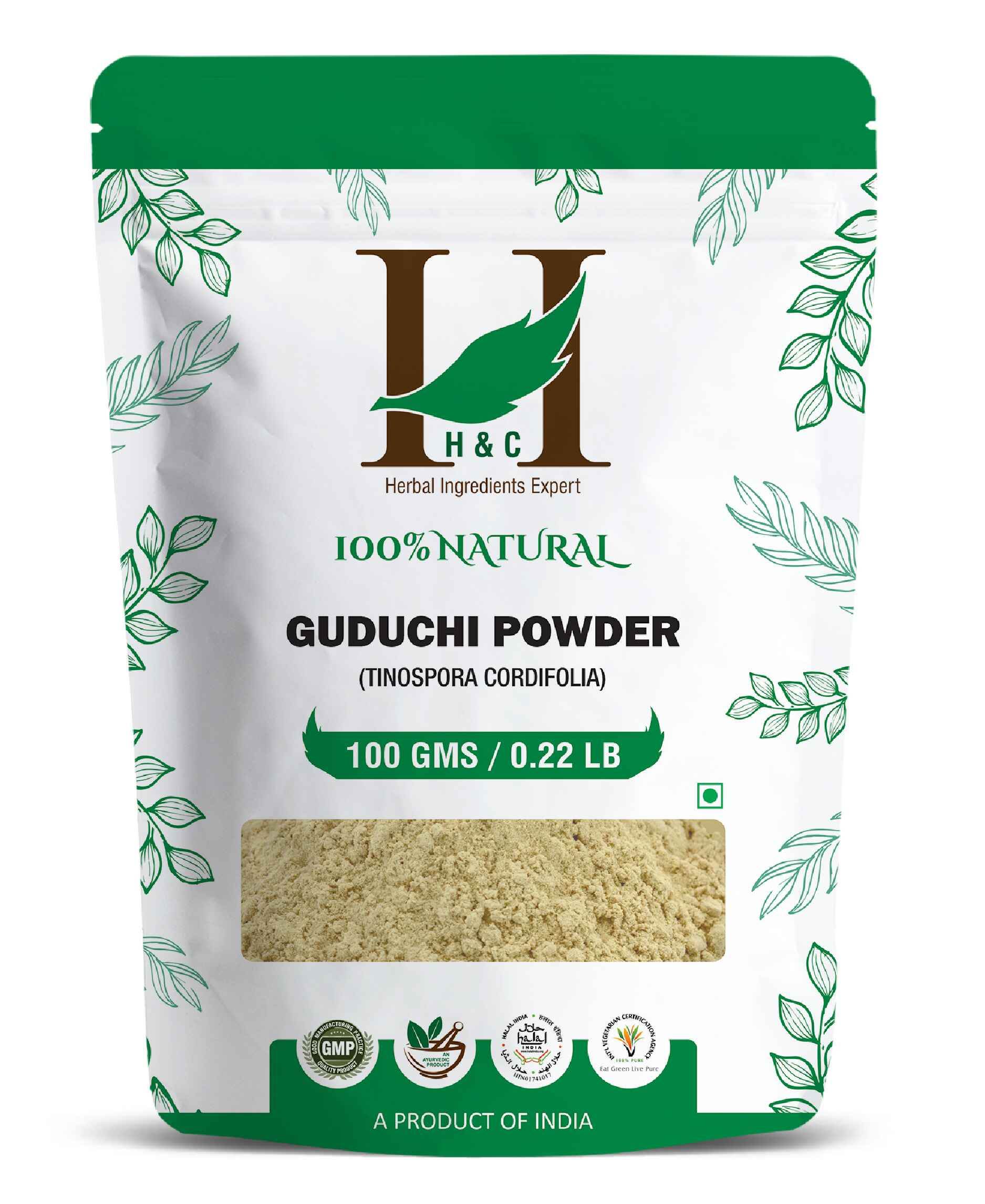 H&C Natural Guduchi Powder 100gm - Immunity & Vitality Booster - Health N Wellness Shop