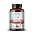 Just Jaivik Organic Gymnema Sylvestre Caplets - Natural Blood Sugar Support & Sugar Craving Control with Ayurvedic Gudmar - Health N Wellness Shop