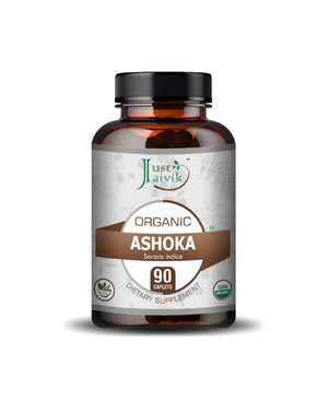 Just Jaivik Organic Ashoka Caplets - Certified Herbal Supplement for Women's Health - Health N Wellness Shop