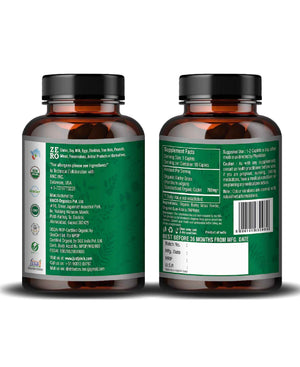 Just Jaivik Organic Barley Grass Caplets – Natural Vegan Superfood Supplement for Detox, Immunity & Energy Boost - Health N Wellness Shop