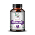 Just Jaivik Organic Jamun Seed Caplets for Blood Sugar Control Herbal Supplement - Health N Wellness Shop