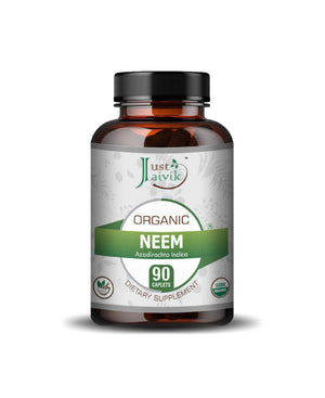 Just Jaivik Organic Neem Caplets – Natural Detox, Skin Health & Immunity Booster - Health N Wellness Shop