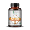 Just Jaivik Organic Turmeric Caplets – Natural Anti - Inflammatory & Joint Support Supplement with High Curcumin, USDA Certified, Vegan & Gluten - Free - Health N Wellness Shop