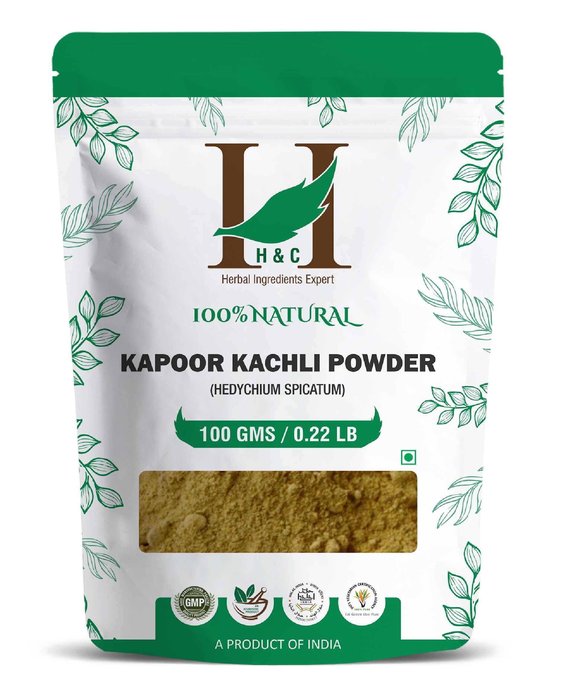 H&C Natural Kapoor Kachli Powder 100gm - Strengthens Hair Roots & Controls Dandruff - Health N Wellness Shop