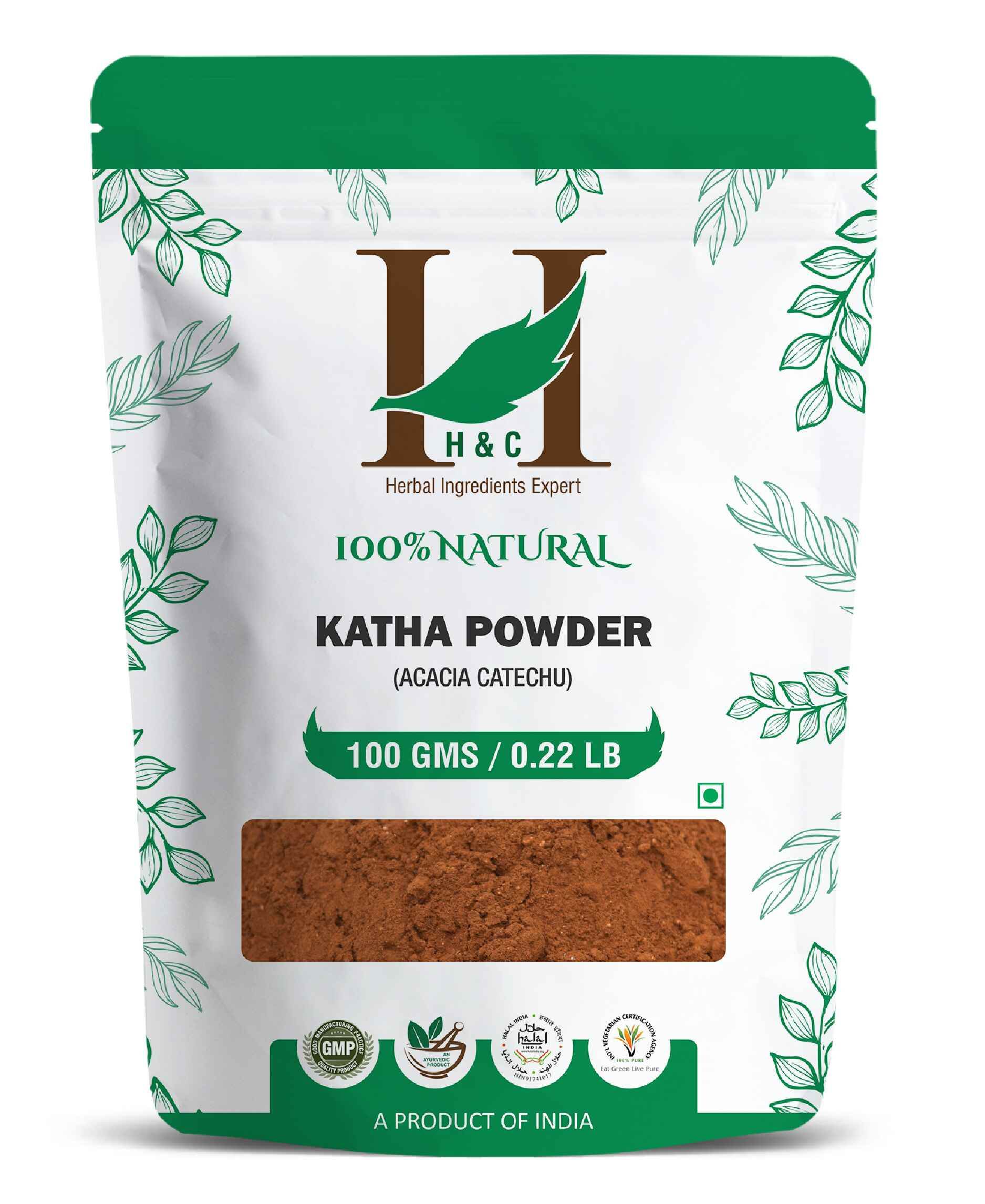 H&C Natural Katha Powder 100gm - Oral Health & Skin Wellness - Health N Wellness Shop