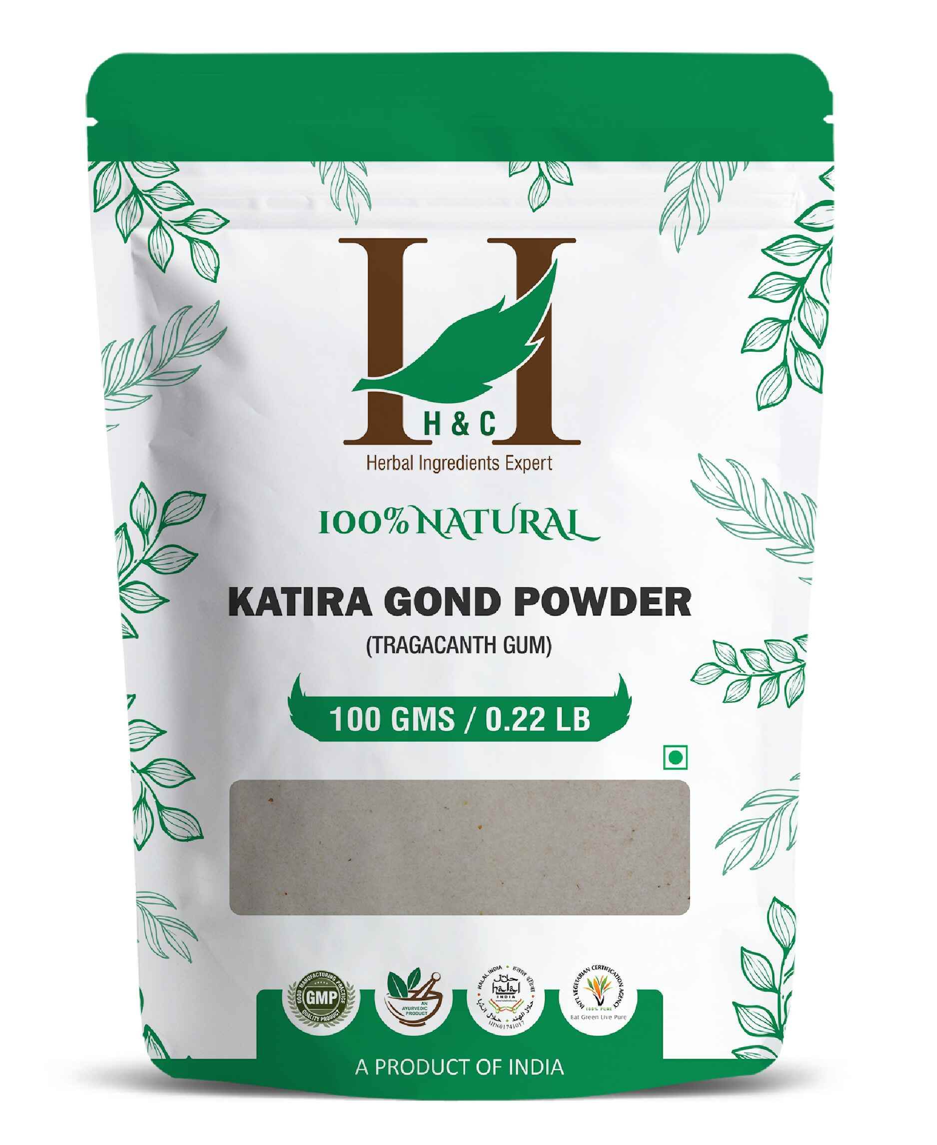 H&C Natural Katira Gond Powder 100gm - Natural Cooling & Digestive Support - Health N Wellness Shop