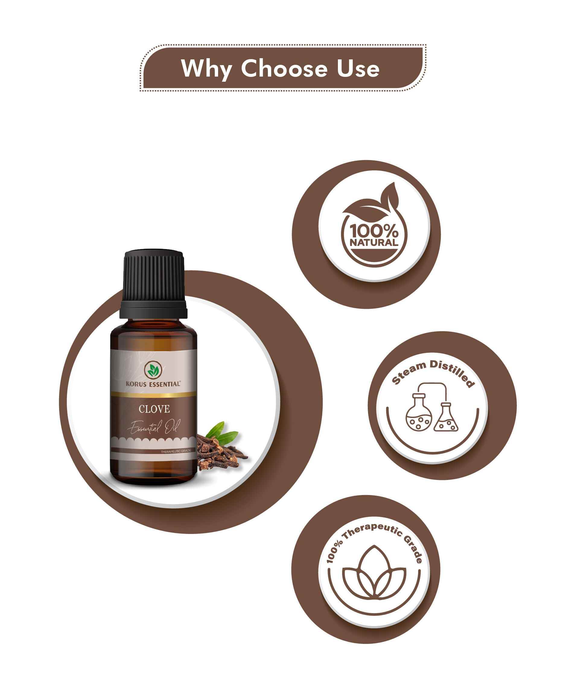 Korus Essential Clove Bud Oil – 100% Pure & Therapeutic Grade - Health N Wellness Shop