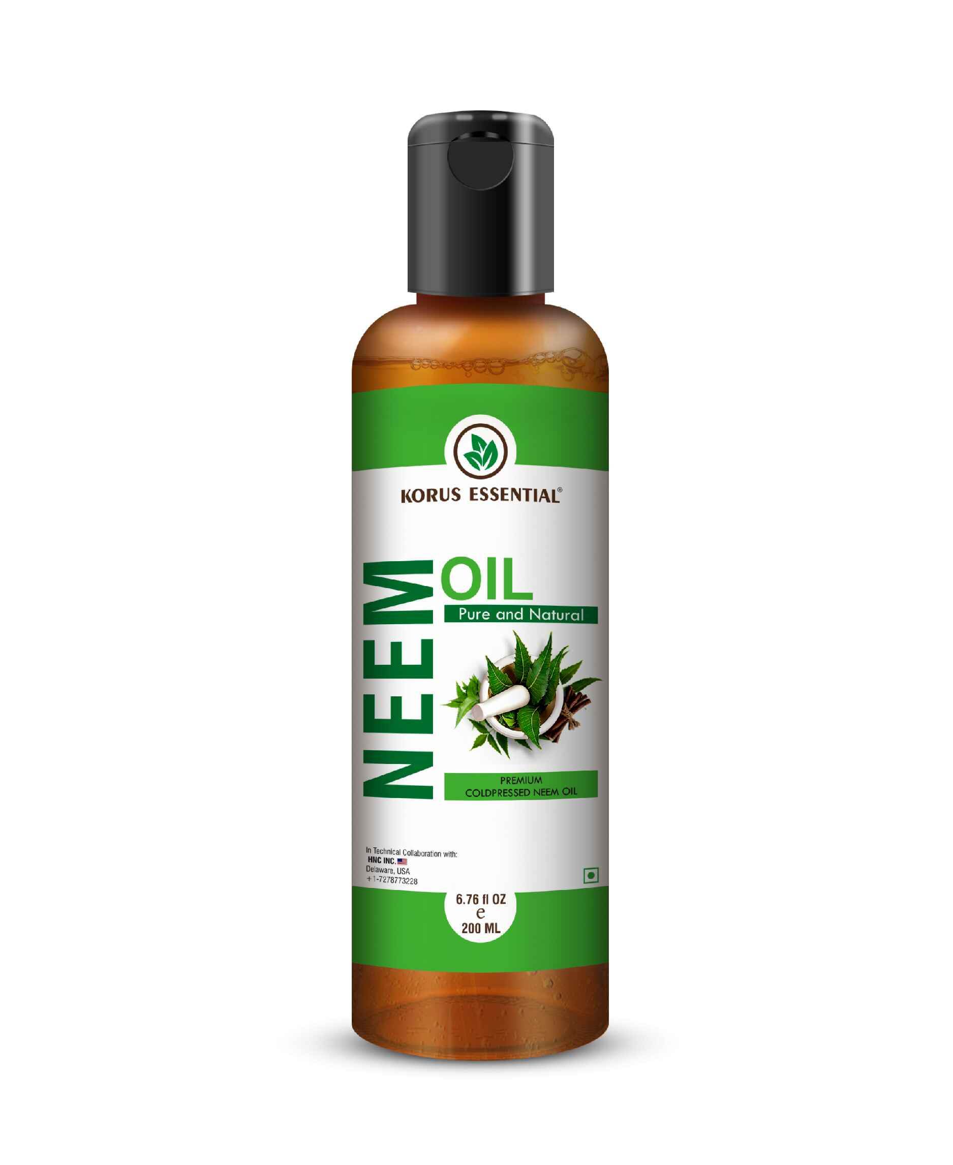 Korus Essential Cold Pressed Neem Oil 200ml - Health N Wellness Shop