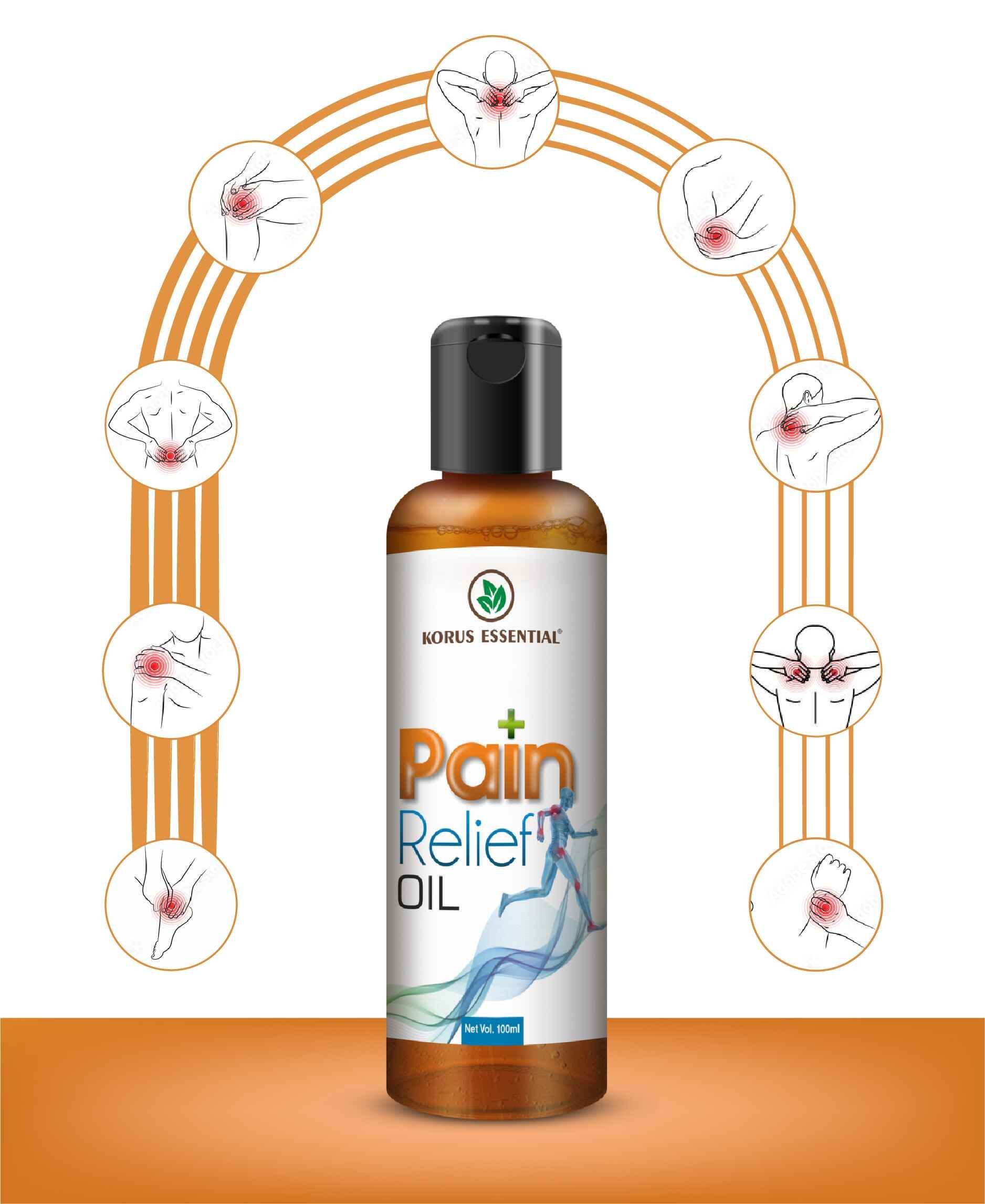 Korus Essential Pain Relief Oil 100ml - Ayurvedic Massage Oil for Muscle & Joint Pain - Health N Wellness Shop