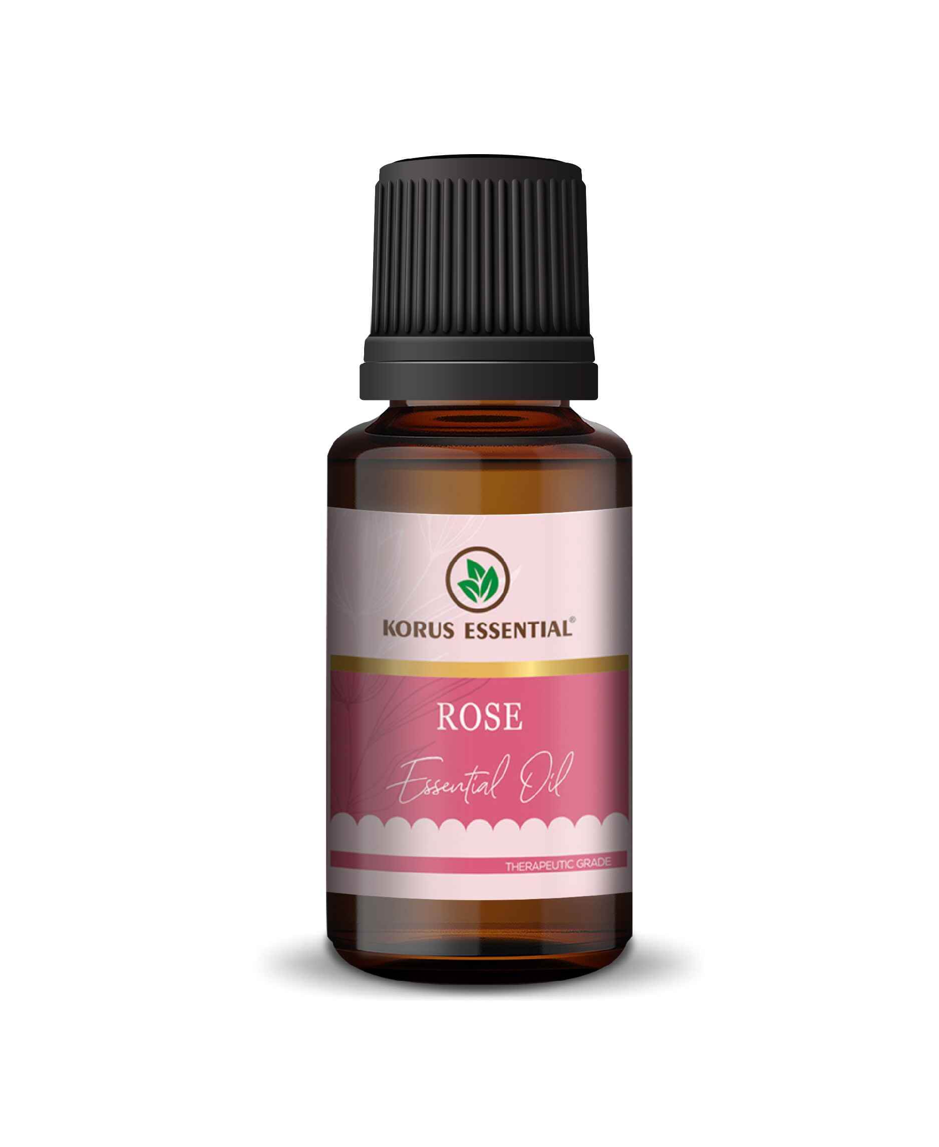 Korus Essential Rose Oil – Pure Steam Distilled Therapeutic Grade - Health N Wellness Shop