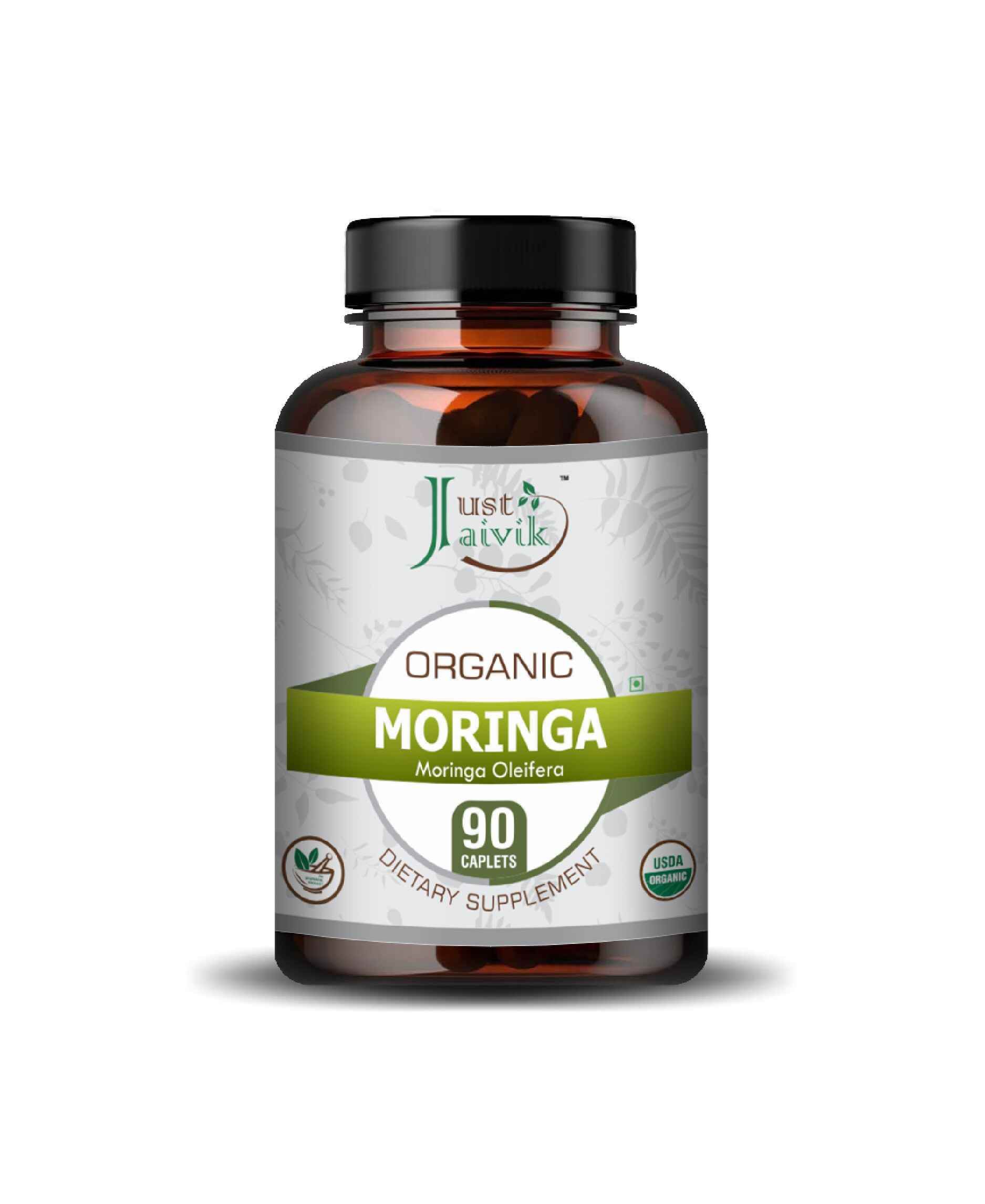 Just Jaivik Organic Moringa Caplets – Pure, Vegan Superfood Supplement for Immunity, Energy & Metabolic Health - Health N Wellness Shop