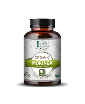 Just Jaivik Organic Moringa Caplets – Pure, Vegan Superfood Supplement for Immunity, Energy & Metabolic Health - Health N Wellness Shop