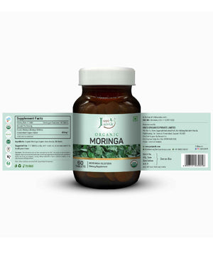 Just Jaivik Organic Moringa Tablets – Natural Superfood for Immunity, Energy, and Wellness - Health N Wellness Shop