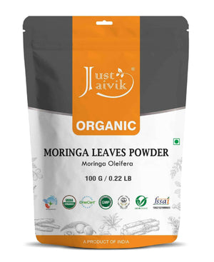 Just Jaivik Organic Moringa Powder 100gm - Energy & Immunity - Health N Wellness Shop