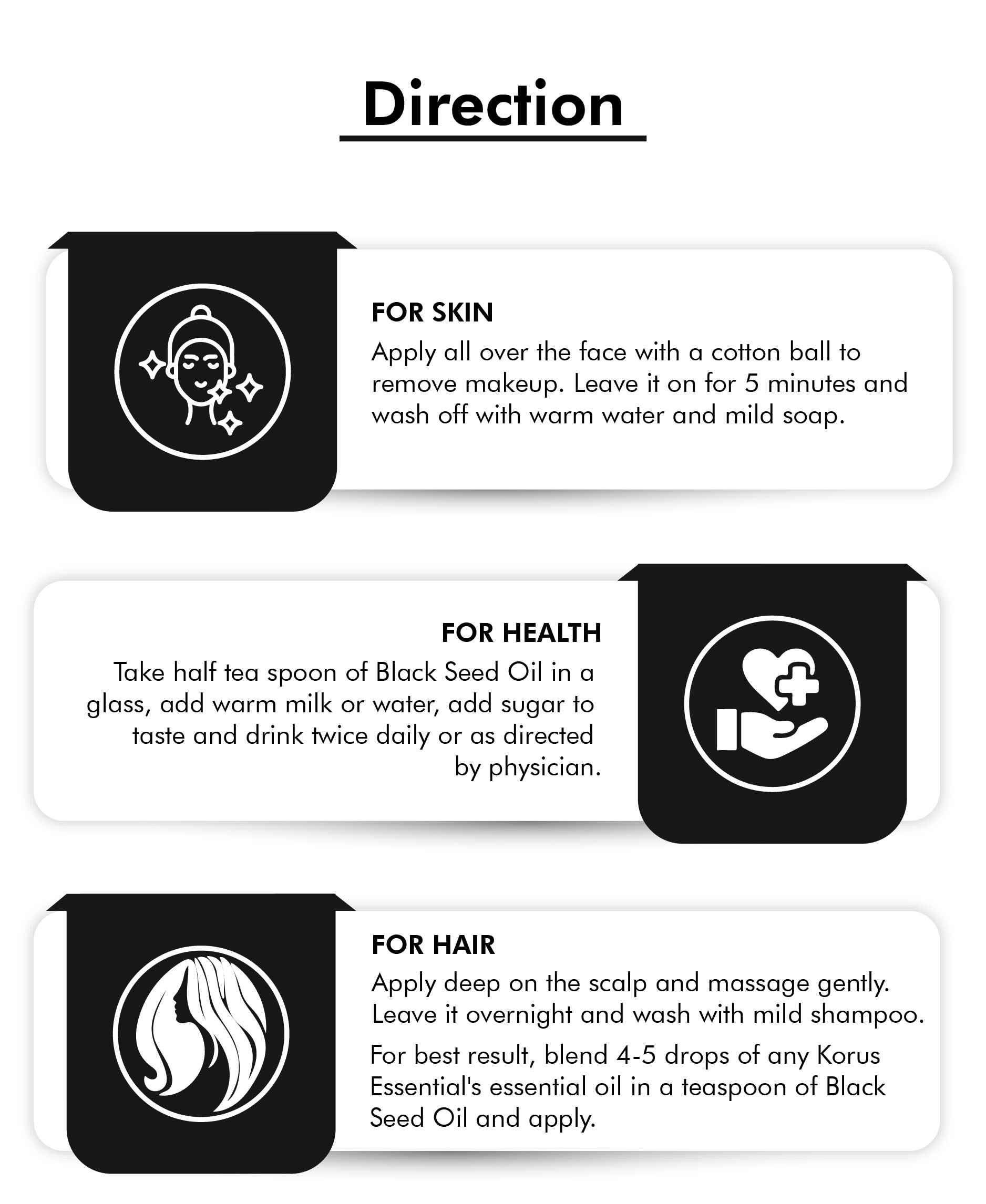 Premium Organic Black Seed Oil for Hair, Skin & Immune Support | Cold Pressed Nigella Sativa - Health N Wellness Shop