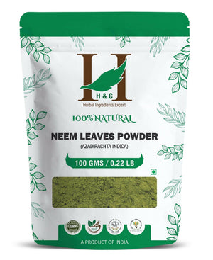 H&C Natural Neem Powder 100gm - Antibacterial Skin & Hair Care - Health N Wellness Shop