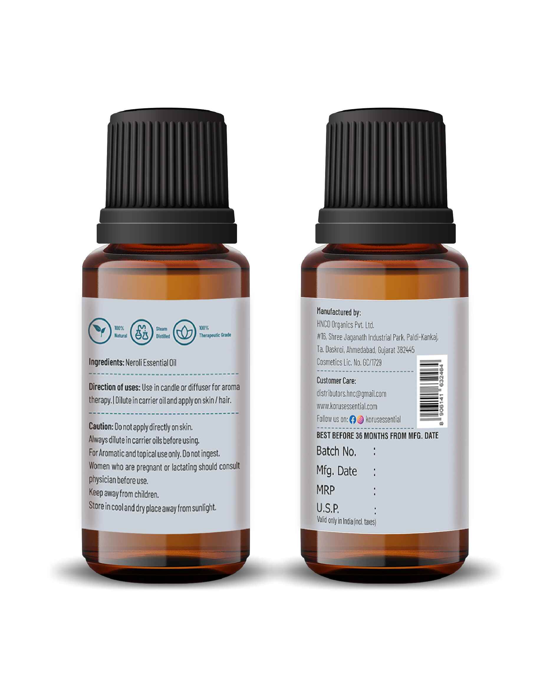 Korus Essential Neroli Oil - 15ml - Health N Wellness Shop