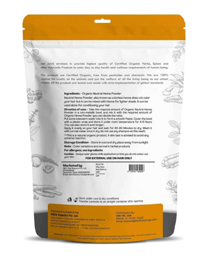 Just Jaivik Organic Neutral Henna Powder 100gm - Chemical - Free Hair Care - Health N Wellness Shop