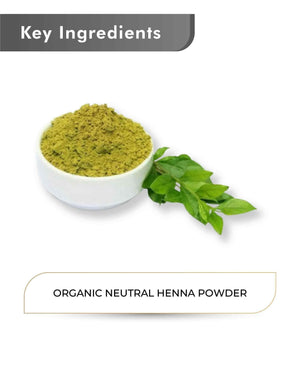 Just Jaivik Organic Neutral Henna Powder 100gm - Chemical - Free Hair Care - Health N Wellness Shop