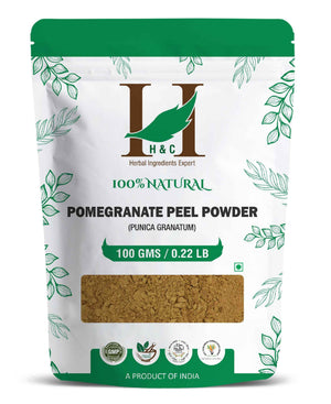 H&C Natural Pomegranate Peel Powder 100gm - Antioxidant - Rich for Radiant Skin & Wellness - Health N Wellness Shop