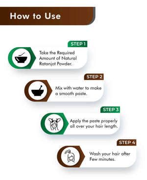 Natural Ratanjot Powder for Hair Growth & Skin Care | 100% Pure Alkanet Root - Health N Wellness Shop
