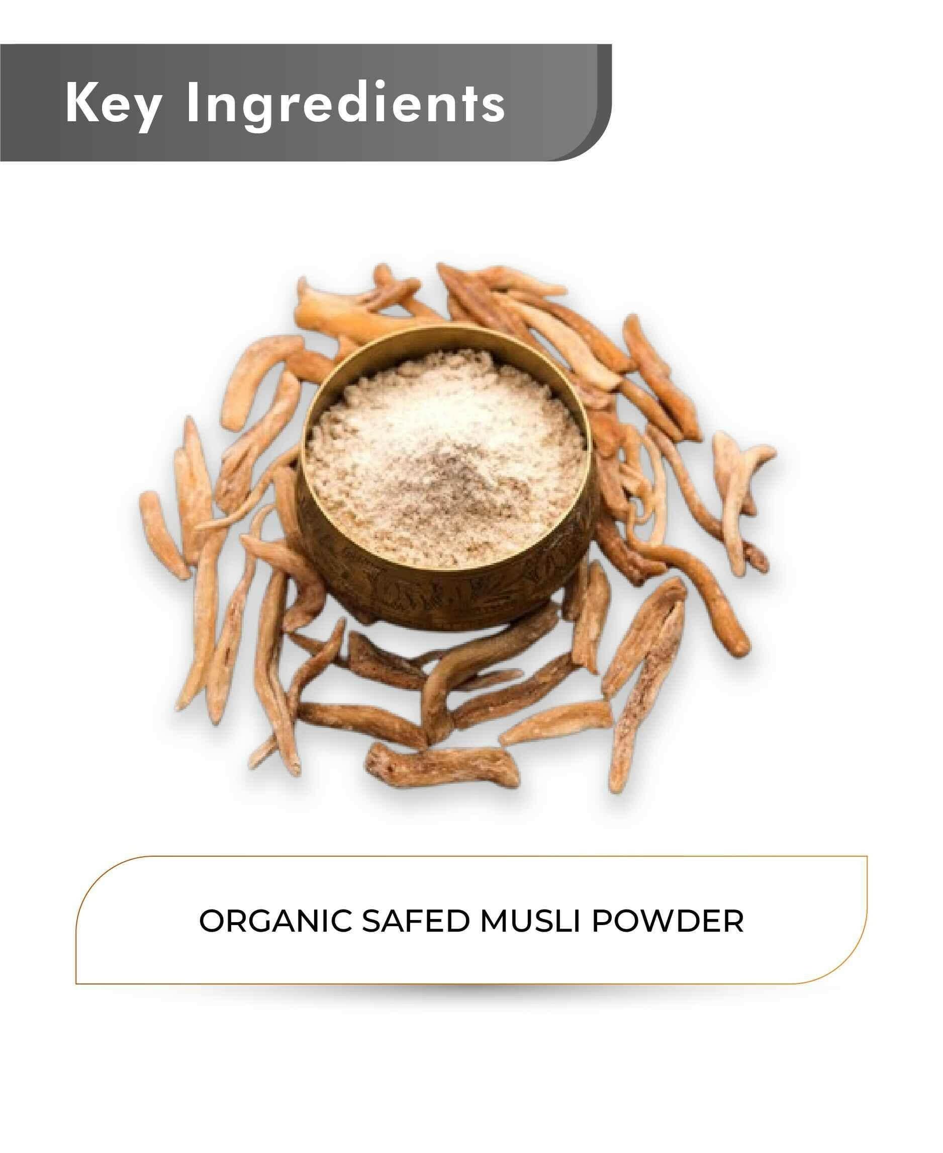 Just Jaivik Organic Safed Musli Powder 100gm - Vitality Booster - Health N Wellness Shop