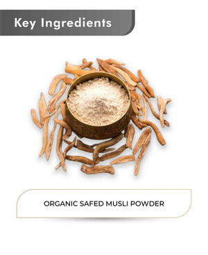 Just Jaivik Organic Safed Musli Powder 100gm - Vitality Booster - Health N Wellness Shop