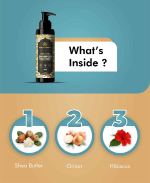 Korus Shea Butter Shampoo 200ml - Onion Hibiscus for Dry Damaged Hair - Health N Wellness Shop