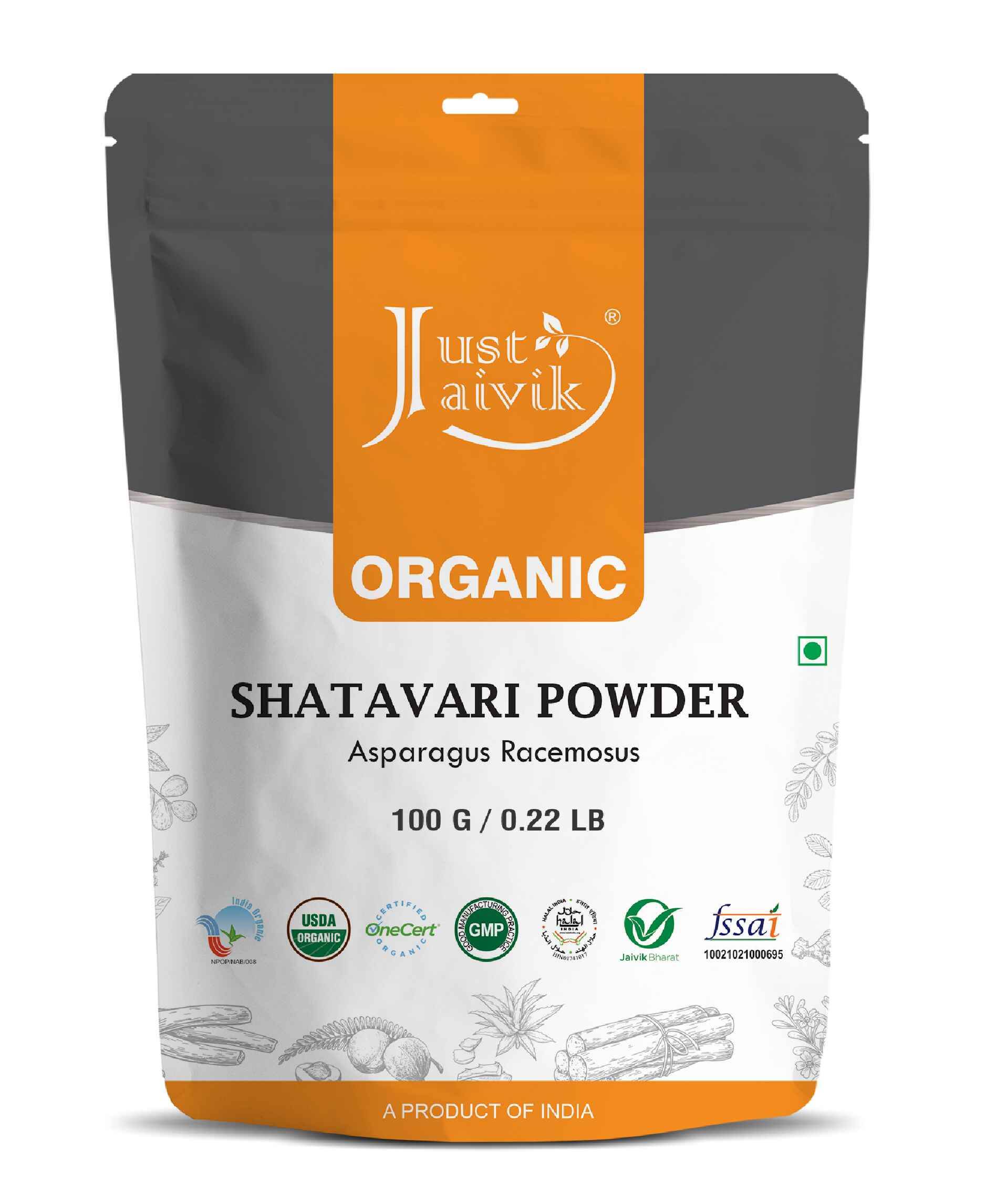 Just Jaivik Organic Shatavari Powder 100g - Women's Wellness - Health N Wellness Shop