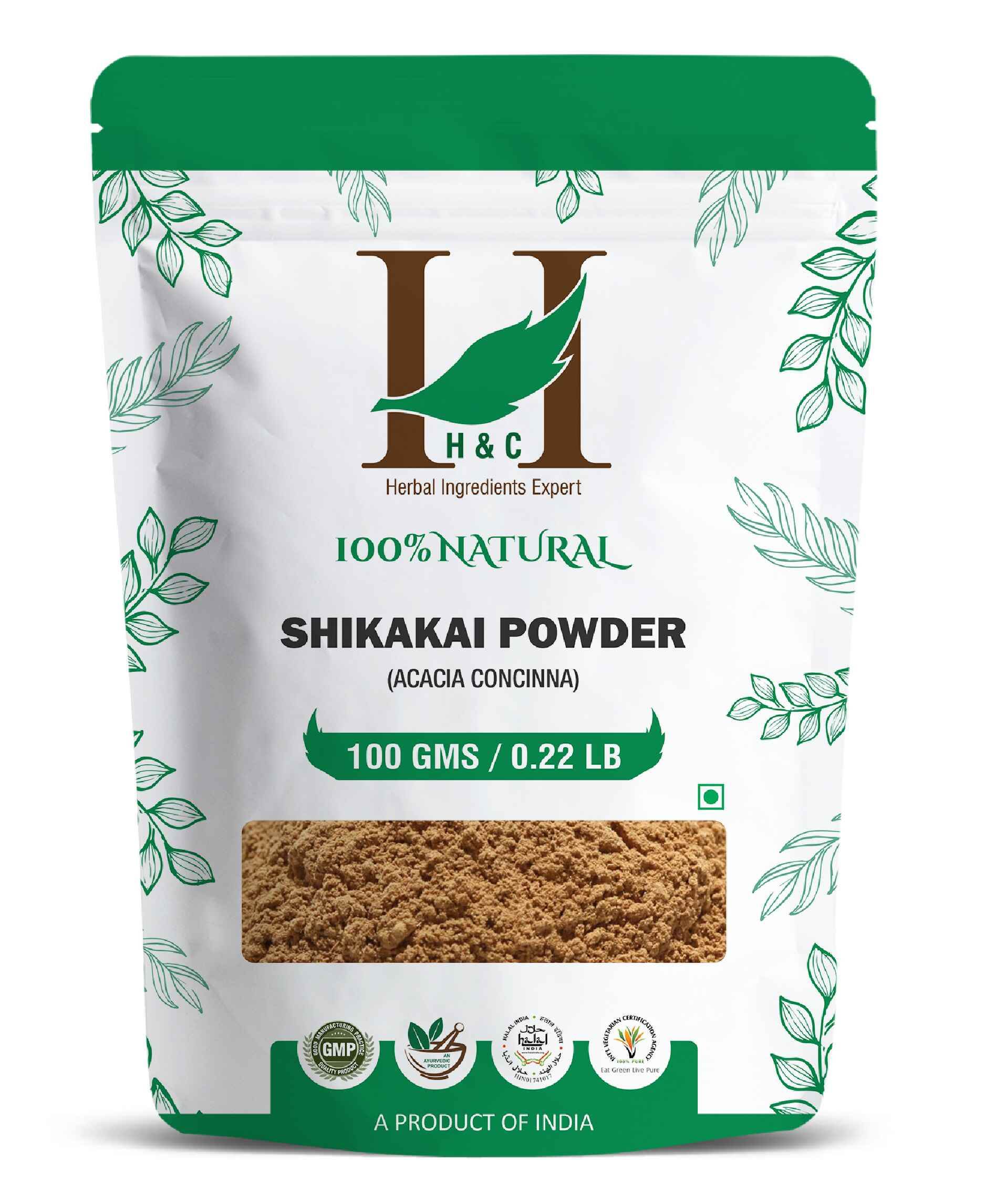 H&C Natural Shikakai Powder 100gm - Natural Hair Cleanser & Growth Booster - Health N Wellness Shop