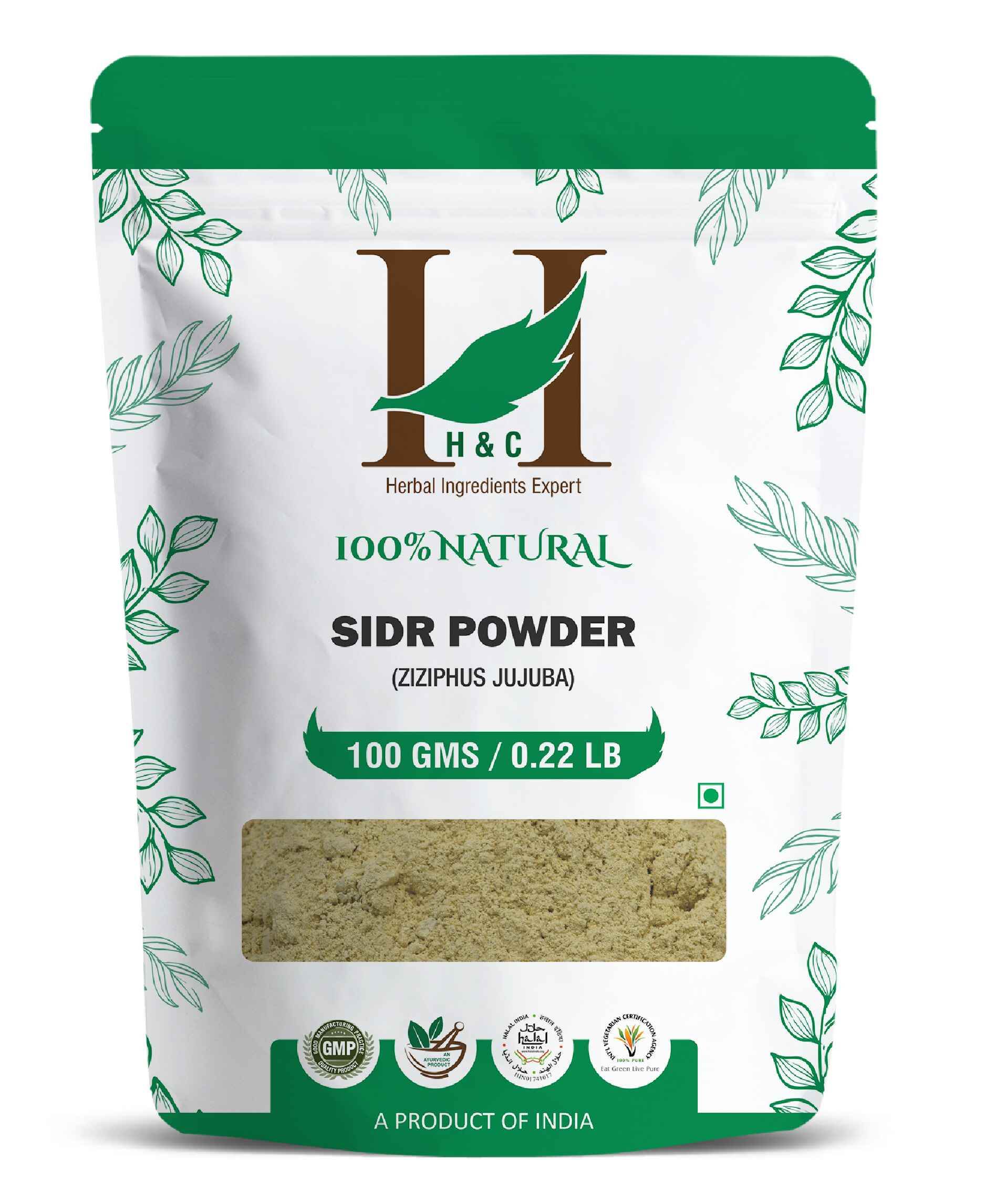 H&C Natural Sidr Powder 100gm - Hair Growth & Scalp Health - Health N Wellness Shop